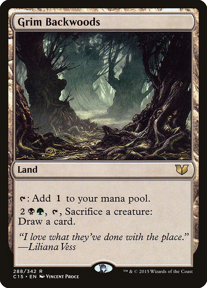 Magic the Gathering Card - Grim Backwoods - MTG Circle