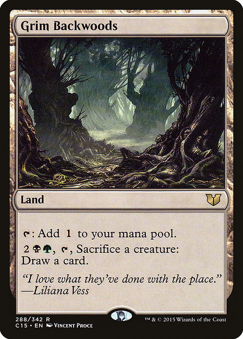 Magic the Gathering Card - Grim Backwoods - MTG Circle