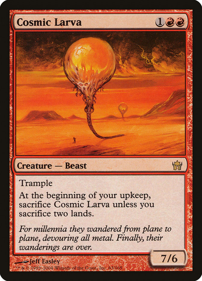 Magic the Gathering Card - Cosmic Larva - MTG Circle