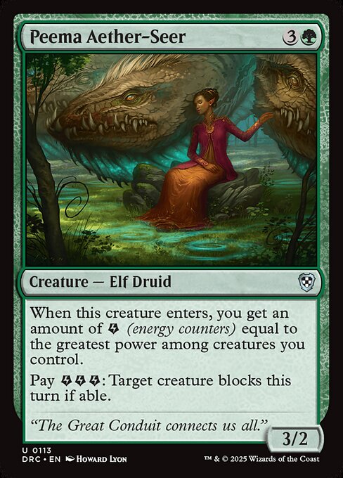 Magic the Gathering Card - Peema Aether-Seer - MTG Circle