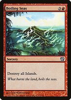 Magic the Gathering Card - Boiling Seas - MTG Circle