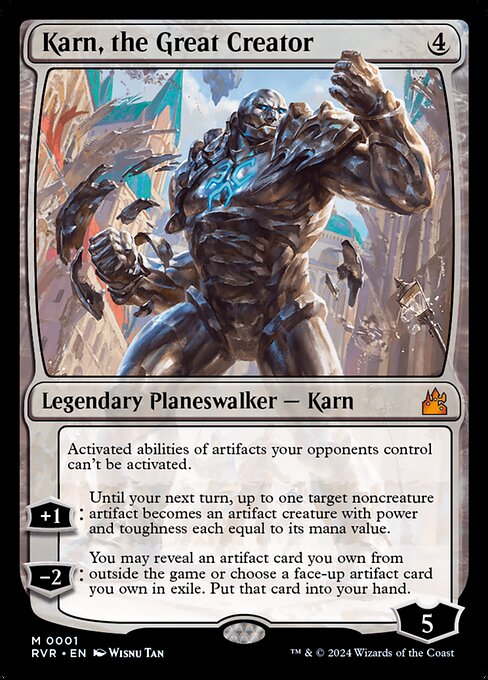 Magic the Gathering Card - Karn, the Great Creator - MTG Circle