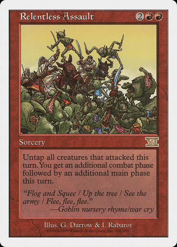 Magic the Gathering Card - Relentless Assault - MTG Circle