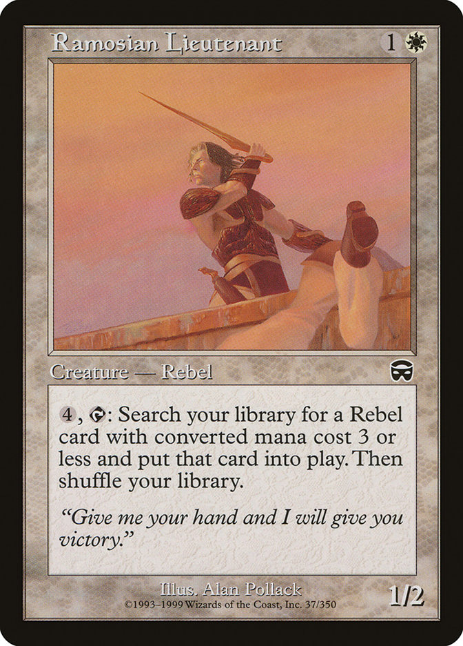 Magic the Gathering Card - Ramosian Lieutenant - MTG Circle