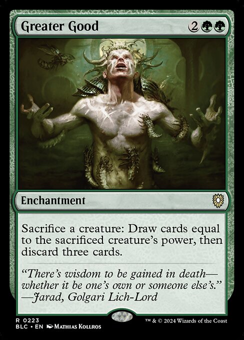 Magic the Gathering Card - Greater Good - MTG Circle