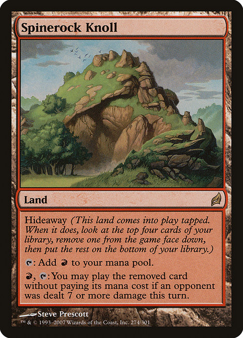 Magic the Gathering Card - Spinerock Knoll - MTG Circle