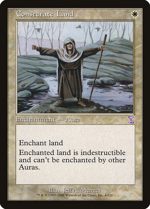 Magic the Gathering Card - Consecrate Land - MTG Circle