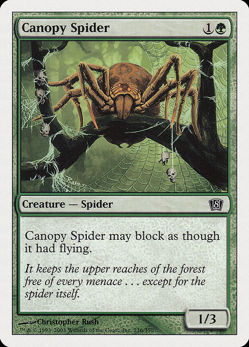 Magic the Gathering Card - Canopy Spider - MTG Circle
