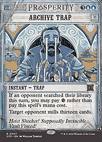 Magic the Gathering Card - Archive Trap - MTG Circle