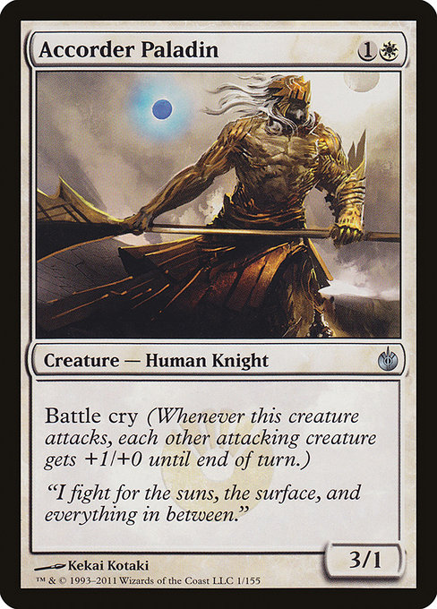 Magic the Gathering Card - Accorder Paladin - MTG Circle