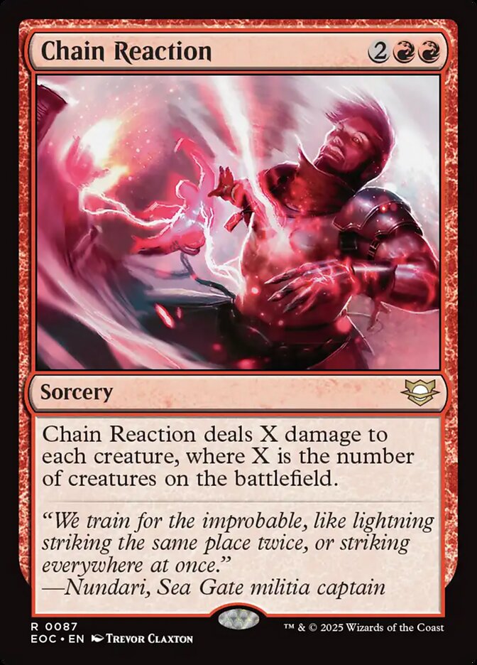 Magic the Gathering Card - Chain Reaction - MTG Circle