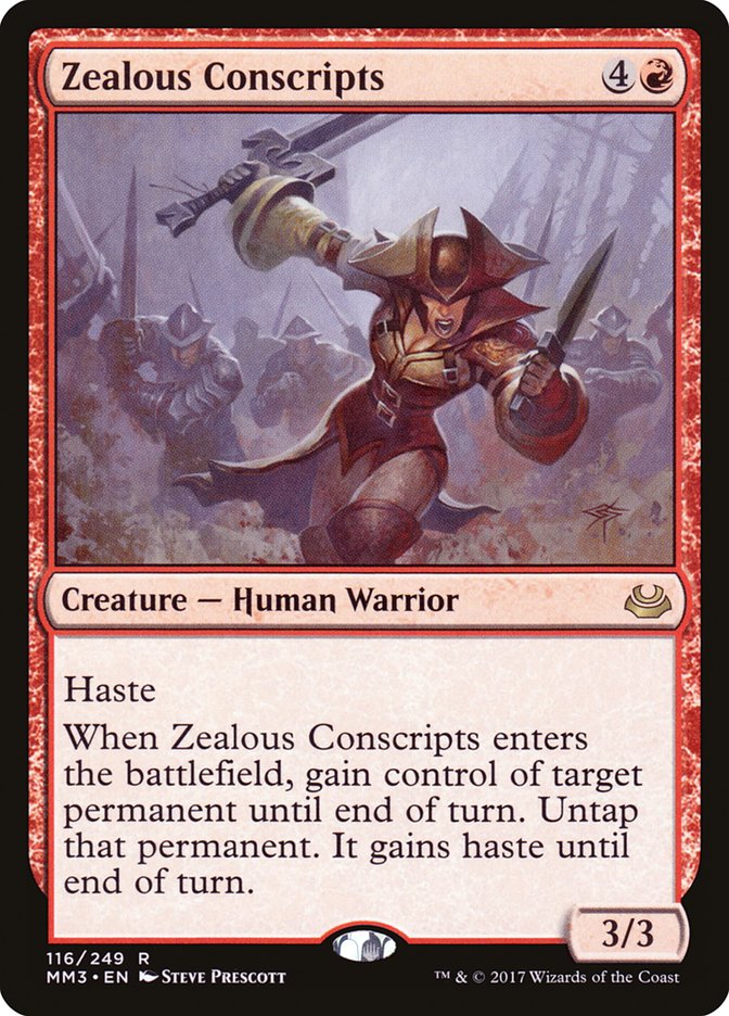 Magic the Gathering Card - Zealous Conscripts - MTG Circle