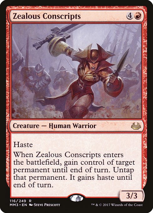 Magic the Gathering Card - Zealous Conscripts - MTG Circle