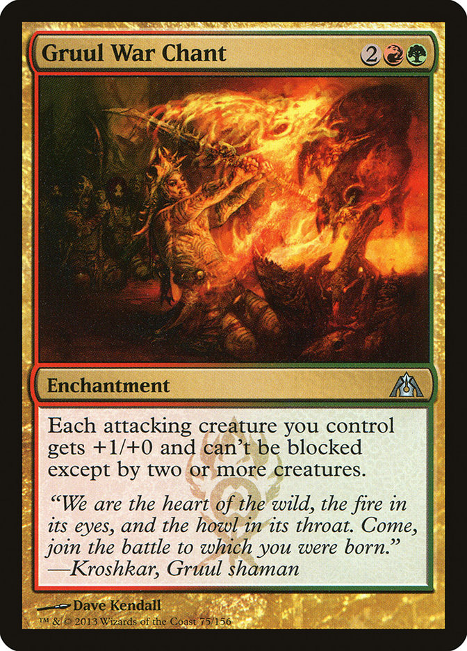 Magic the Gathering Card - Gruul War Chant - MTG Circle