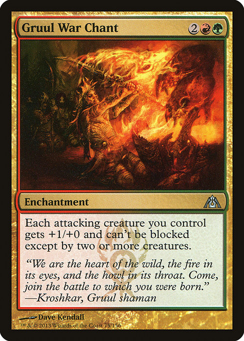 Magic the Gathering Card - Gruul War Chant - MTG Circle