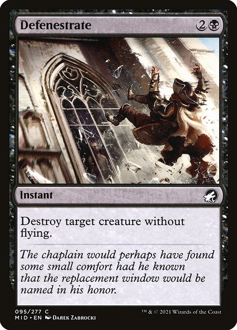 Magic the Gathering Card - Defenestrate - MTG Circle