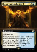 Magic the Gathering Card - Regenerations Restored - MTG Circle