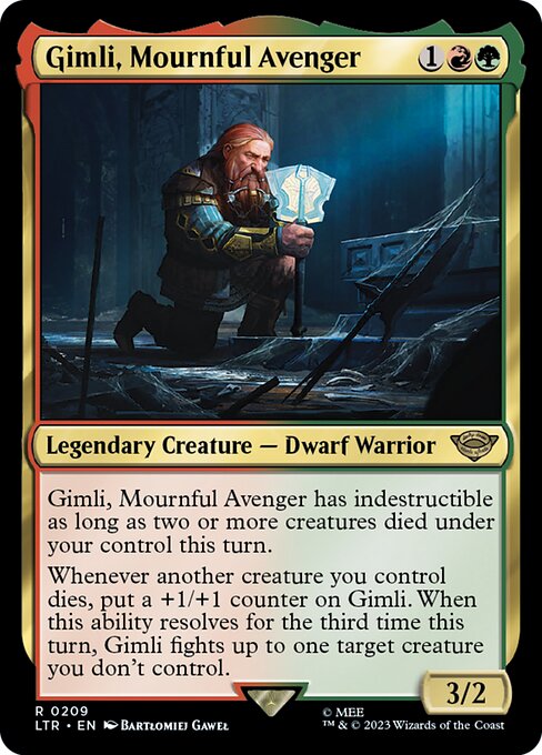 Magic the Gathering Card - Gimli, Mournful Avenger - MTG Circle