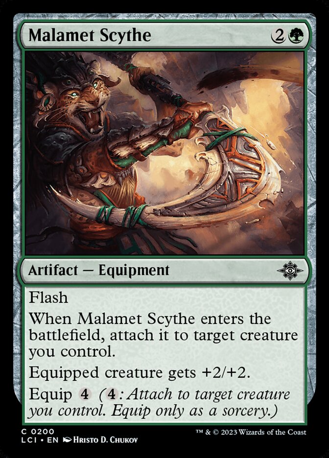 Magic the Gathering Card - Malamet Scythe - MTG Circle