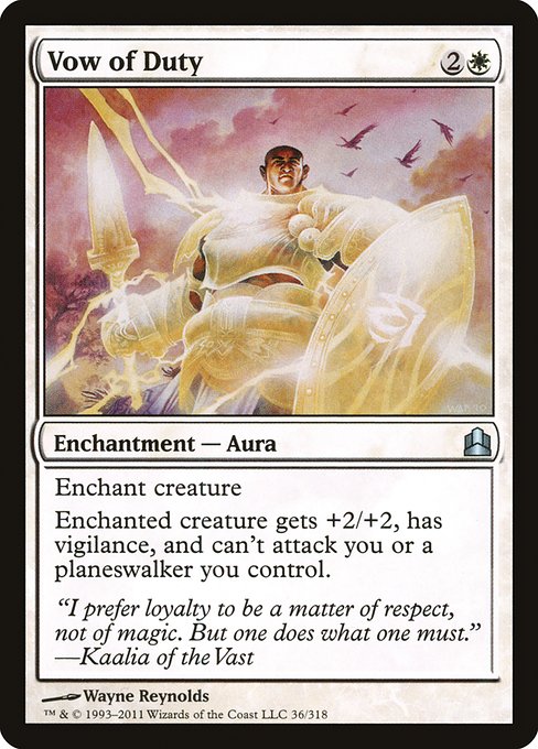 Magic the Gathering Card - Vow of Duty - MTG Circle