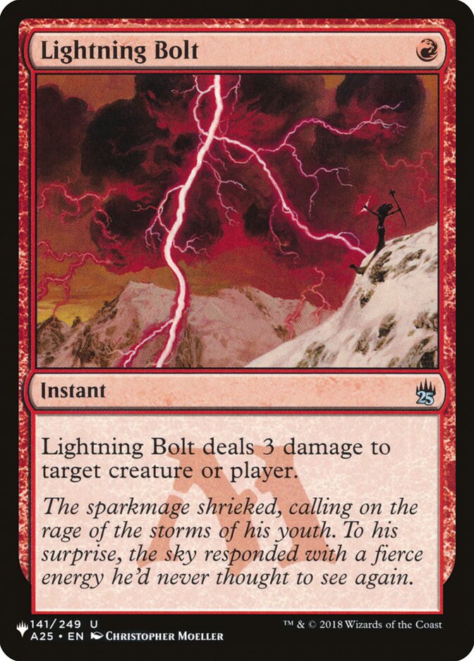 Magic the Gathering Card - Lightning Bolt - MTG Circle