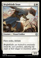 Magic the Gathering Card - Brightblade Stoat - MTG Circle