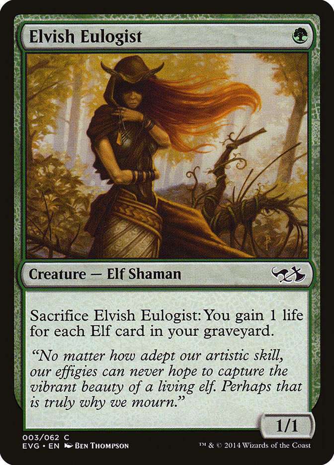 Magic the Gathering Card - Elvish Eulogist - MTG Circle