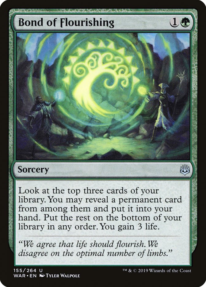 Magic the Gathering Card - Bond of Flourishing - MTG Circle