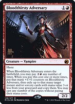 Magic the Gathering Card - Bloodthirsty Adversary - MTG Circle
