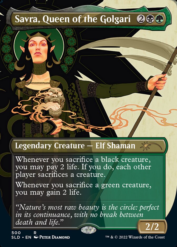 Magic the Gathering Card - Savra, Queen of the Golgari - MTG Circle