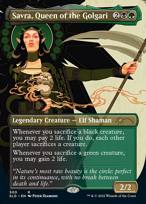 Magic the Gathering Card - Savra, Queen of the Golgari - MTG Circle