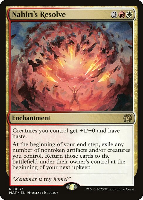 Magic the Gathering Card - Nahiri's Resolve - MTG Circle