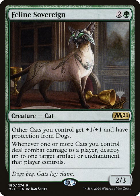 Magic the Gathering Card - Feline Sovereign - MTG Circle