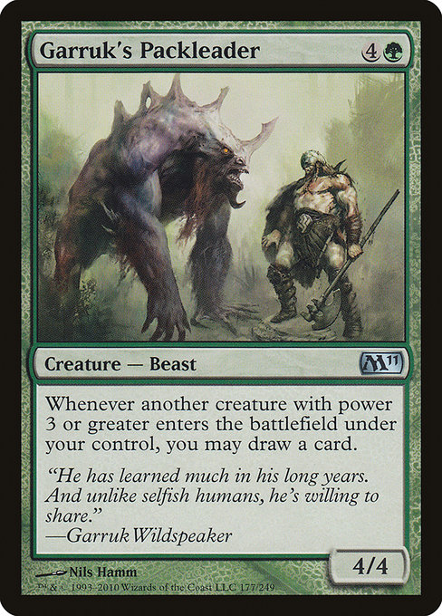 Magic the Gathering Card - Garruk's Packleader - MTG Circle