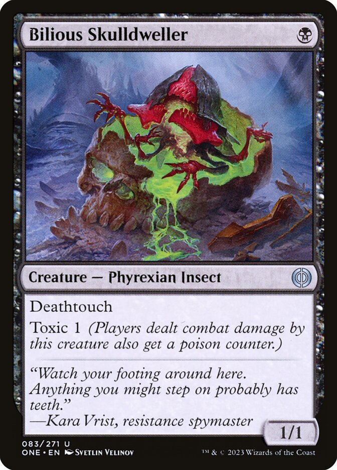 Magic the Gathering Card - Bilious Skulldweller - MTG Circle