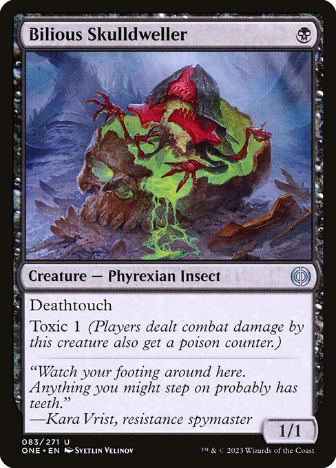 Magic the Gathering Card - Bilious Skulldweller - MTG Circle