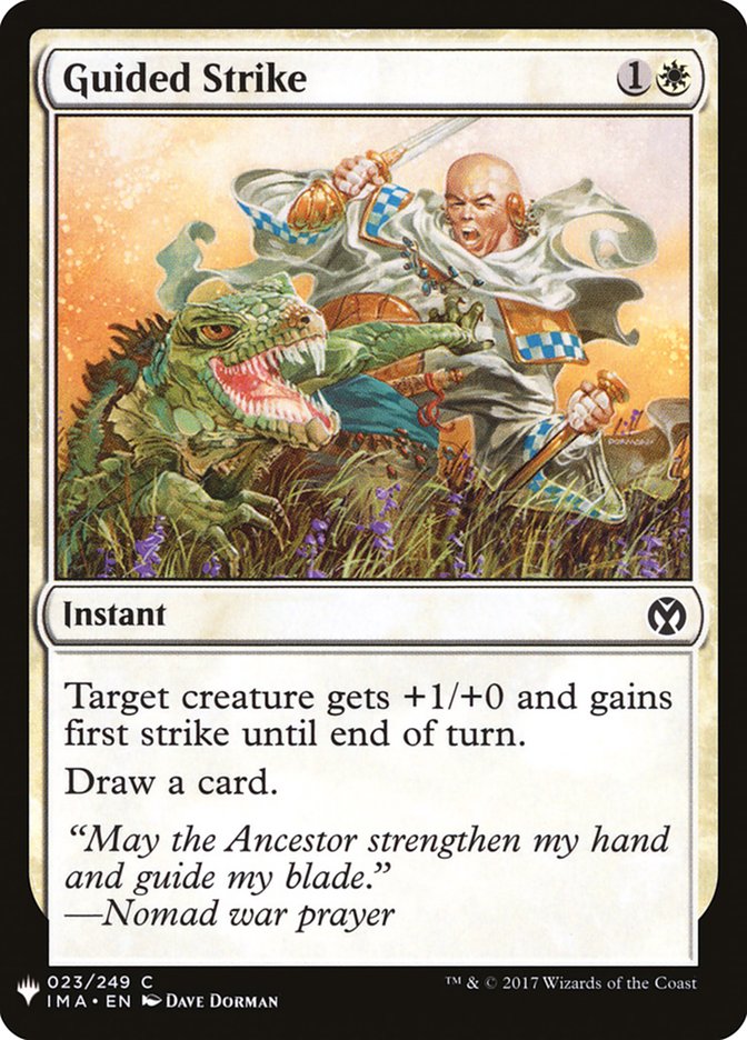 Magic the Gathering Card - Guided Strike - MTG Circle