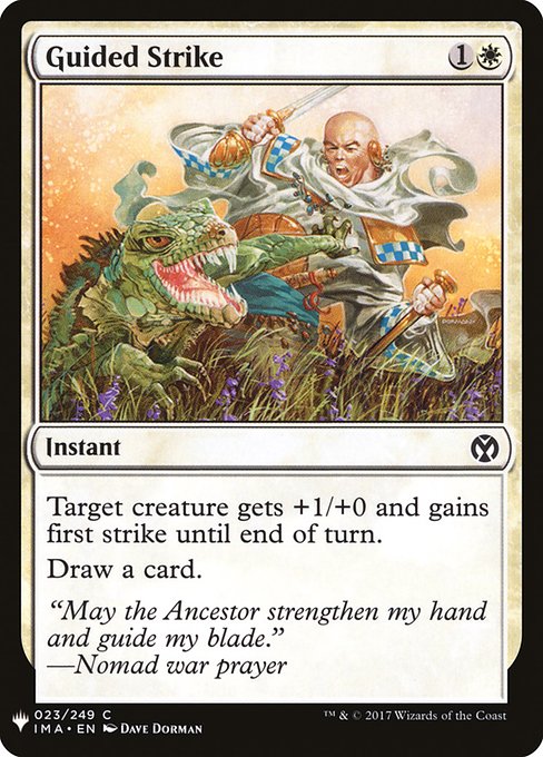 Magic the Gathering Card - Guided Strike - MTG Circle