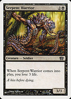 Magic the Gathering Card - Serpent Warrior - MTG Circle