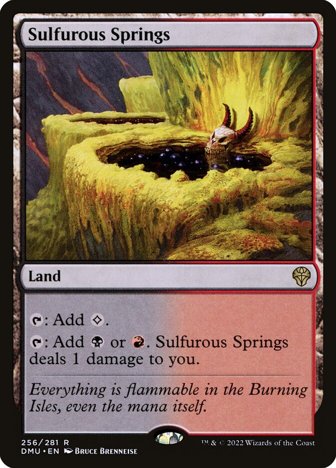 Magic the Gathering Card - Sulfurous Springs - MTG Circle