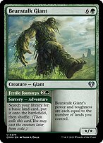 Magic the Gathering Card - Beanstalk Giant // Fertile Footsteps - MTG Circle