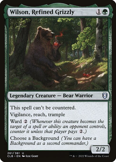 Magic the Gathering Card - Wilson, Refined Grizzly - MTG Circle