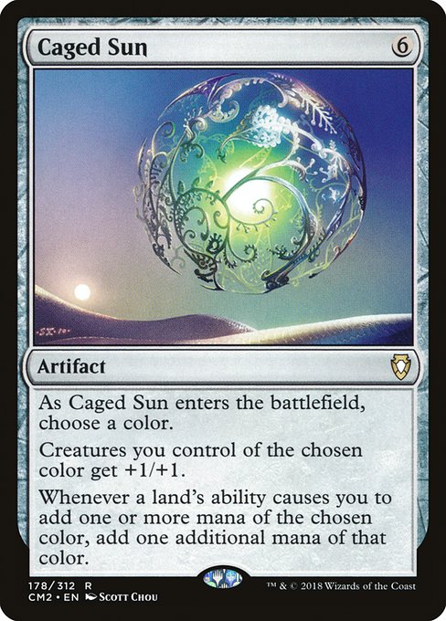 Magic the Gathering Card - Caged Sun - MTG Circle