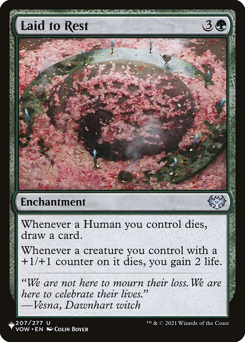 Magic the Gathering Card - Laid to Rest - MTG Circle