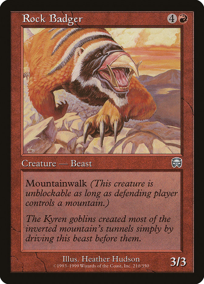 Magic the Gathering Card - Rock Badger - MTG Circle