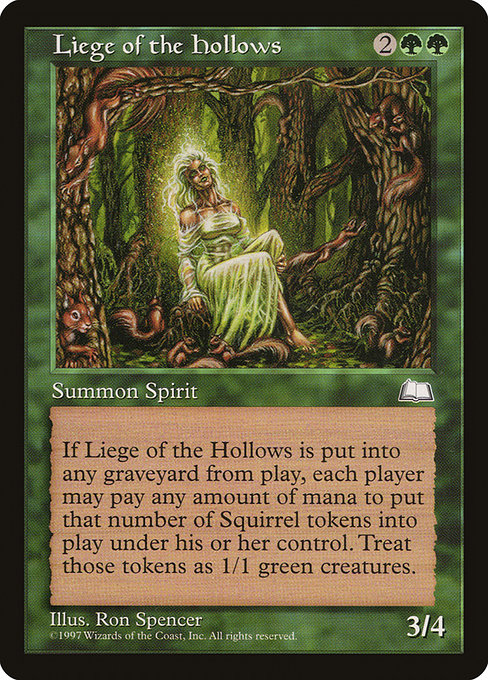 Magic the Gathering Card - Liege of the Hollows - MTG Circle