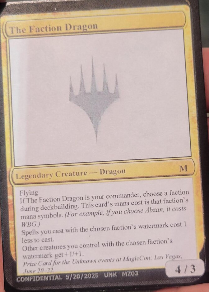 Magic the Gathering Card - The Faction Dragon - MTG Circle