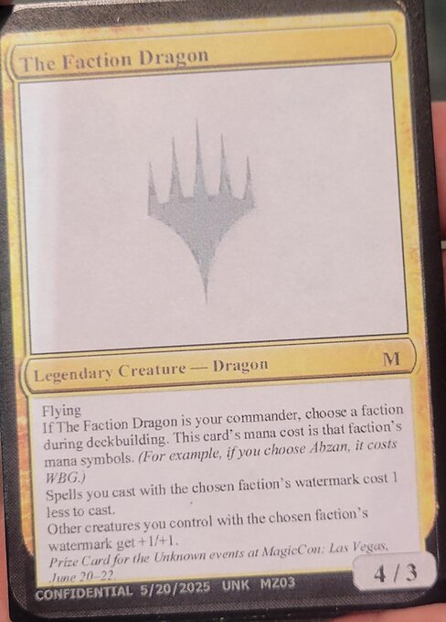 Magic the Gathering Card - The Faction Dragon - MTG Circle