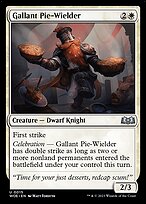 Magic the Gathering Card - Gallant Pie-Wielder - MTG Circle