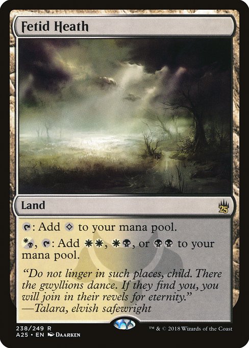 Magic the Gathering Card - Fetid Heath - MTG Circle